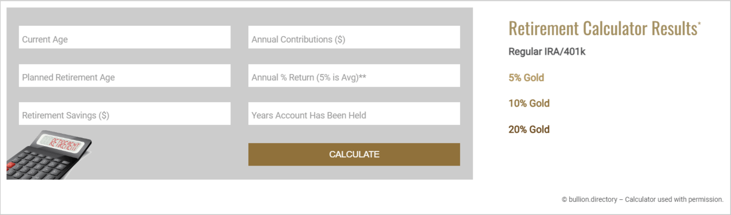 Retirement Calculator Preview