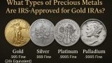 What types of precious metals are IRS-approved for Gold IRAs?