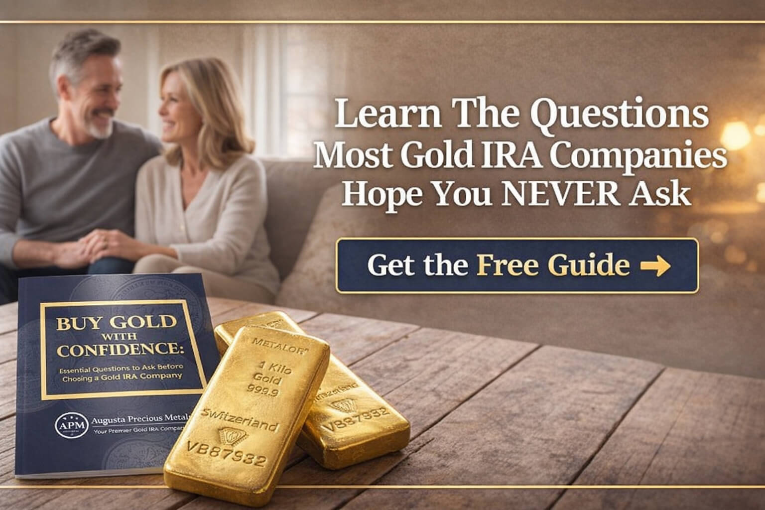 Investor guide revealing the questions to ask before choosing a gold IRA company.