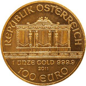 Austrian Philharmonic Gold Coin one ounce bullion