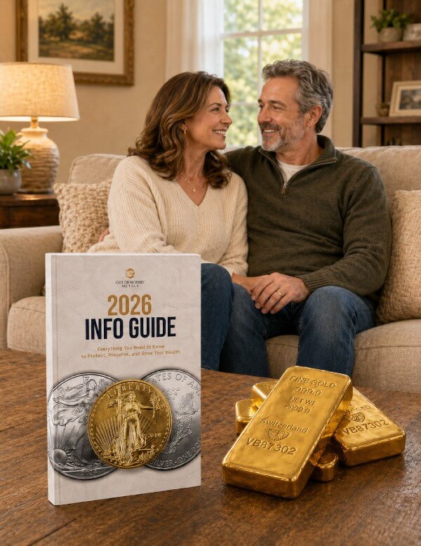 Successful Couple discussing GoldenCrest 2026 Info Guide